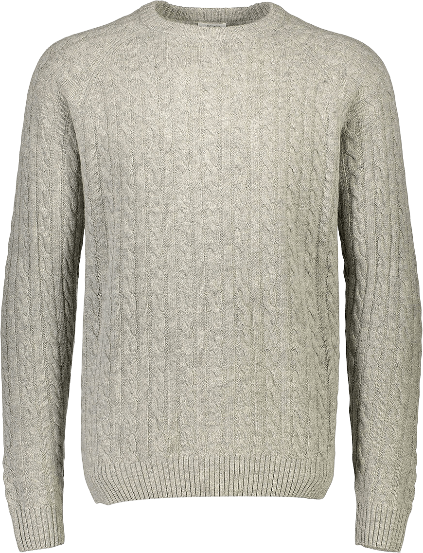 Lindbergh Lambswool raglan Knit, från Lindbergh, i färgen Mid Grey Mel.