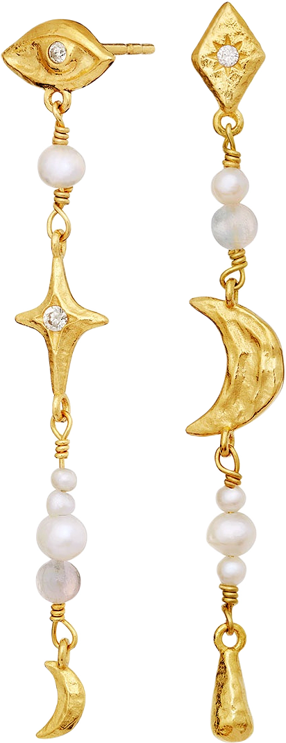 Sissone Earrings, från Maanesten, i färgen Goldplated.