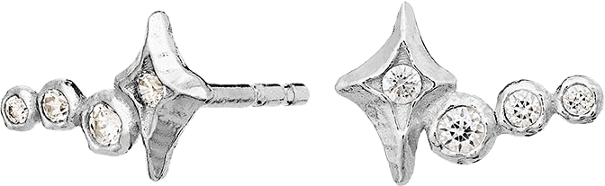 Minna Earrings, från Maanesten, i färgen Sterling Silver.