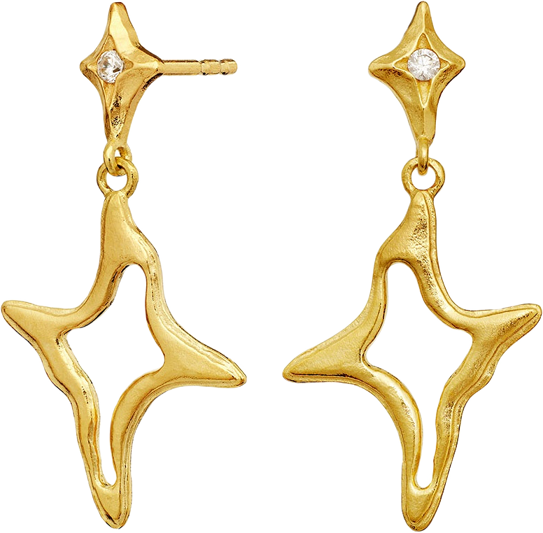 Roxy Earrings, från Maanesten, i färgen Goldplated.