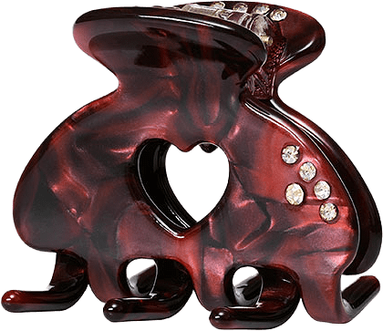 Cerys Small Hairclaw Maroon, från Maanesten, i färgen Maroon.