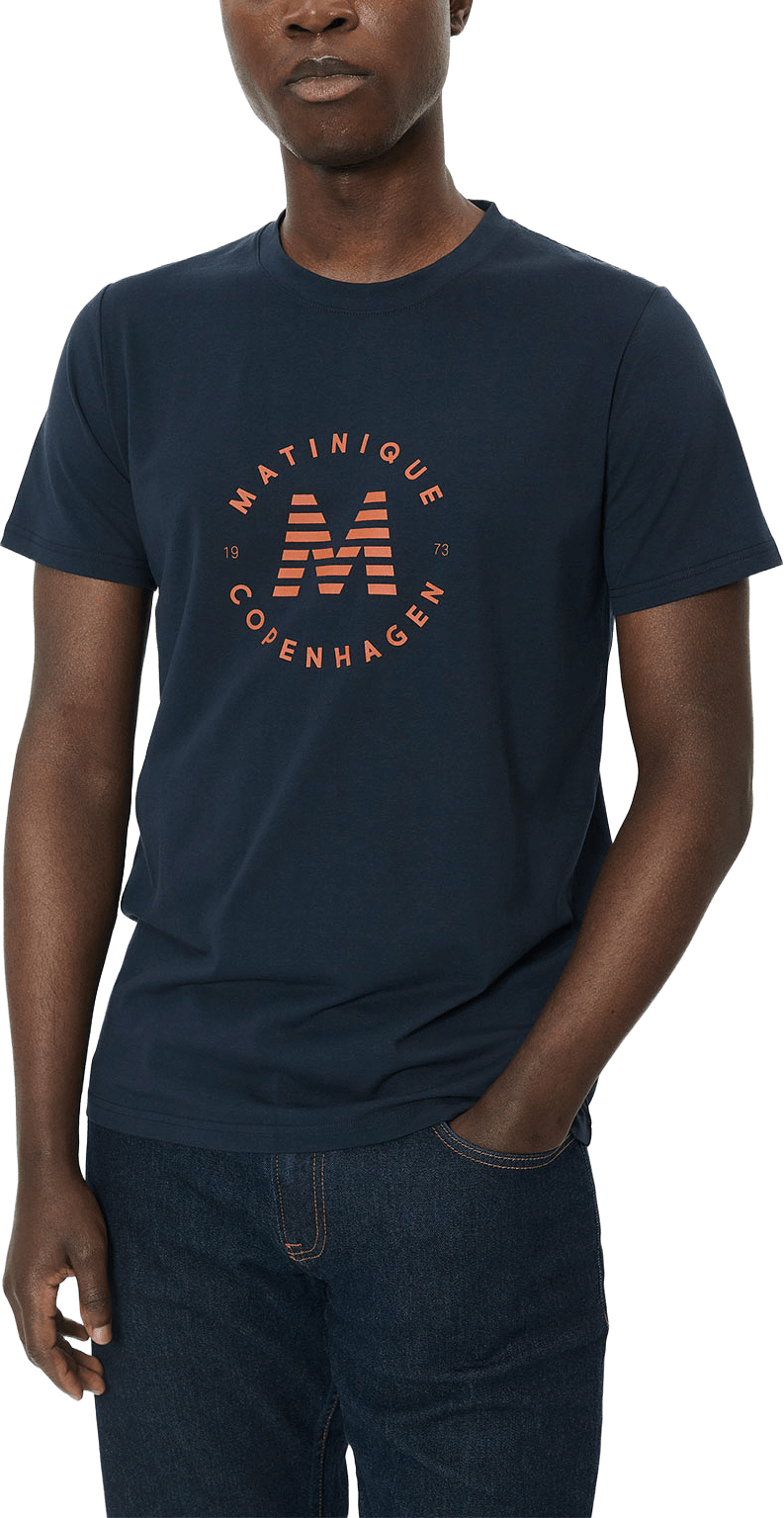 MAjeramy Logo T-shirt, från Matinique, i färgen Gold Flame.