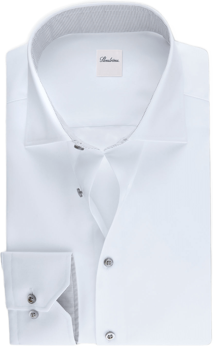 Kontrast Twillskjorta, från Stenströms, i färgen White.