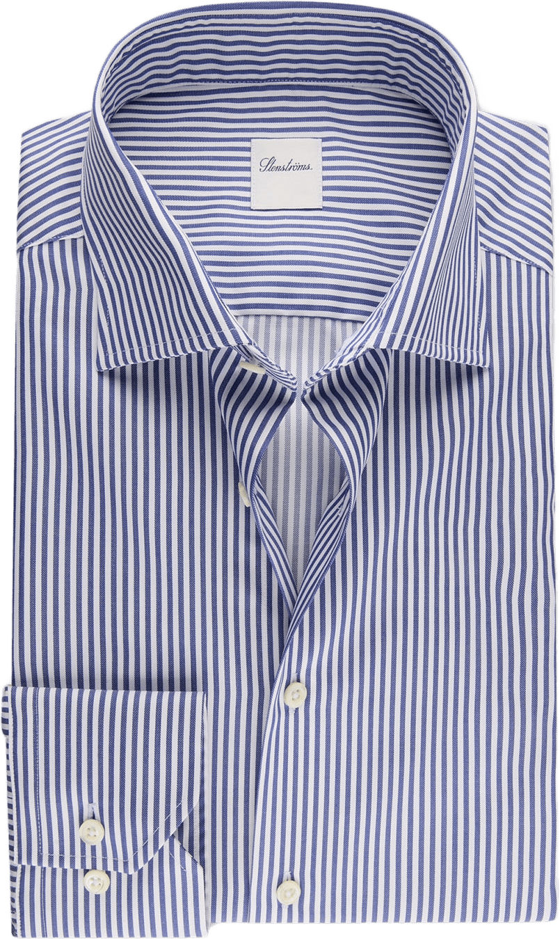 Randig Twillskjorta, från Stenströms, i färgen Blue Stripe.