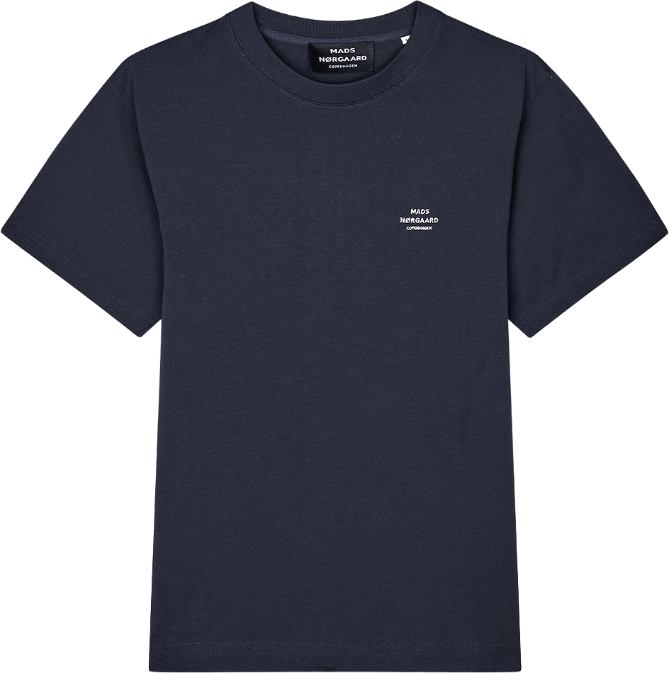 Cotton Jersey Frode Logo Tee FAV, från Mads Nørgaard, i färgen Parisian Night.