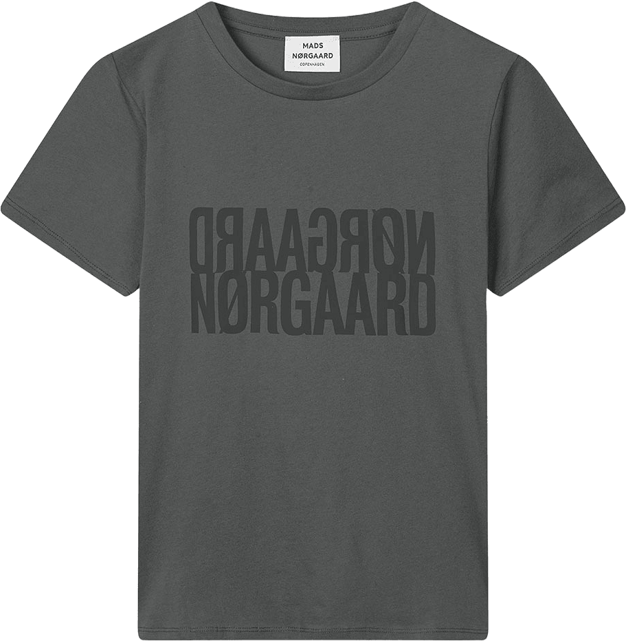 Single Cotton Trenda P Tee, från Mads Nørgaard, i färgen Asphalt.