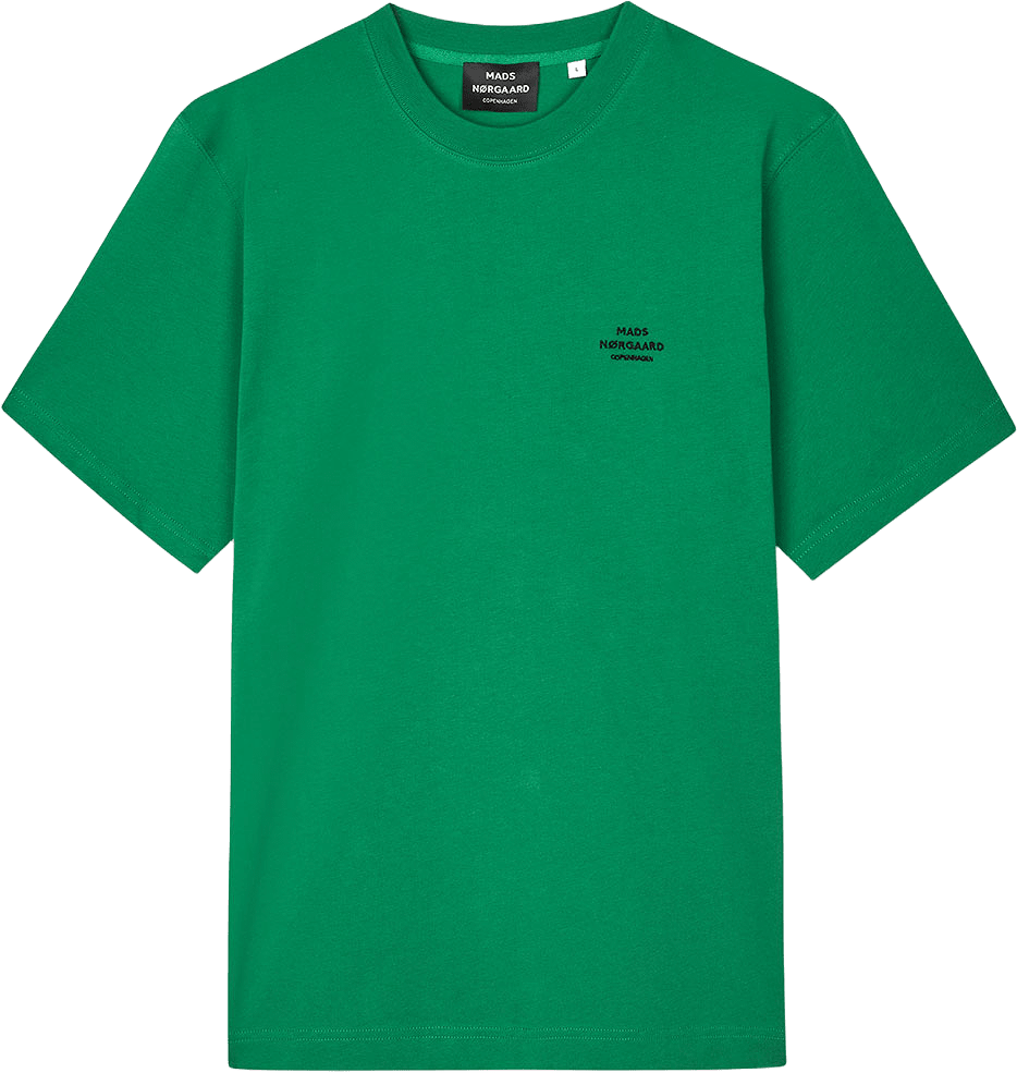 Cotton Jersey Frode Logo Tee FAV, från Mads Nørgaard, i färgen Verdant Green.