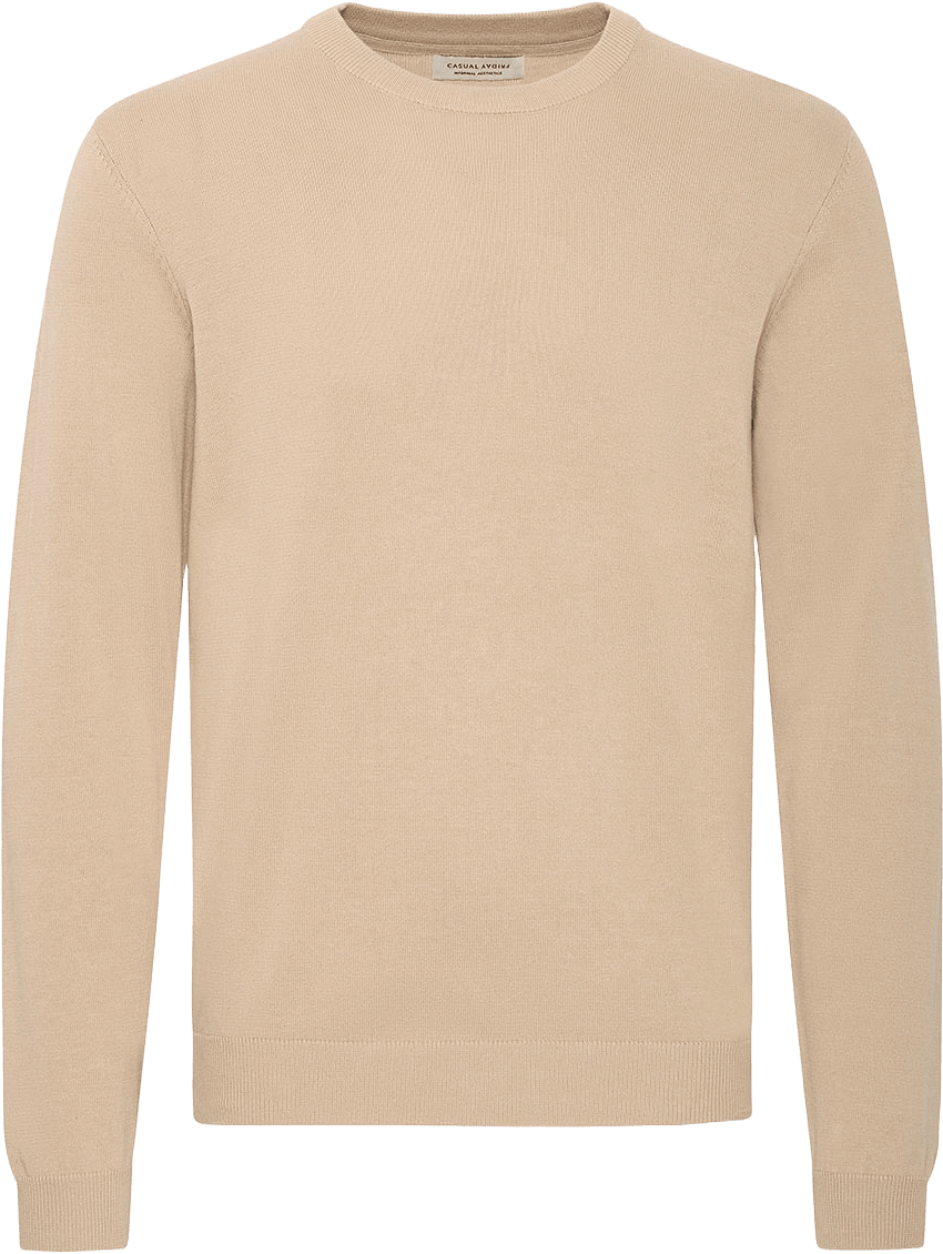 Cfosvald Knitted Crew Neck Pullover, från Casual Friday, i färgen Silver Mink.