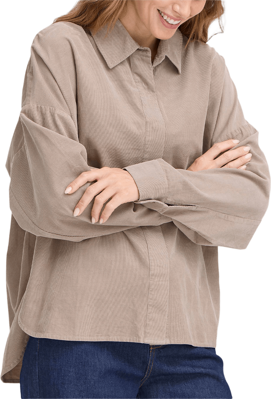 FRCORY Shirt, från Fransa, i färgen Moon Rock.