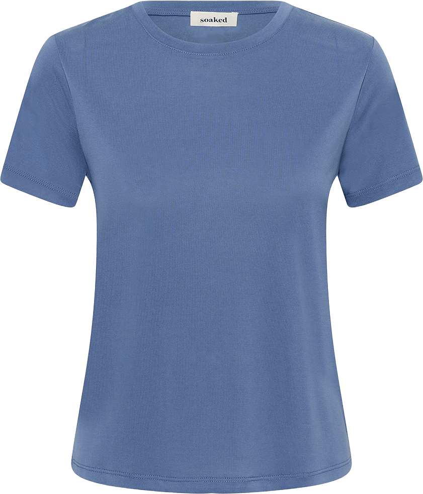 SLColumbine Crew-Neck T-Shirt, från Soaked In Luxury, i färgen Bijou Blue.