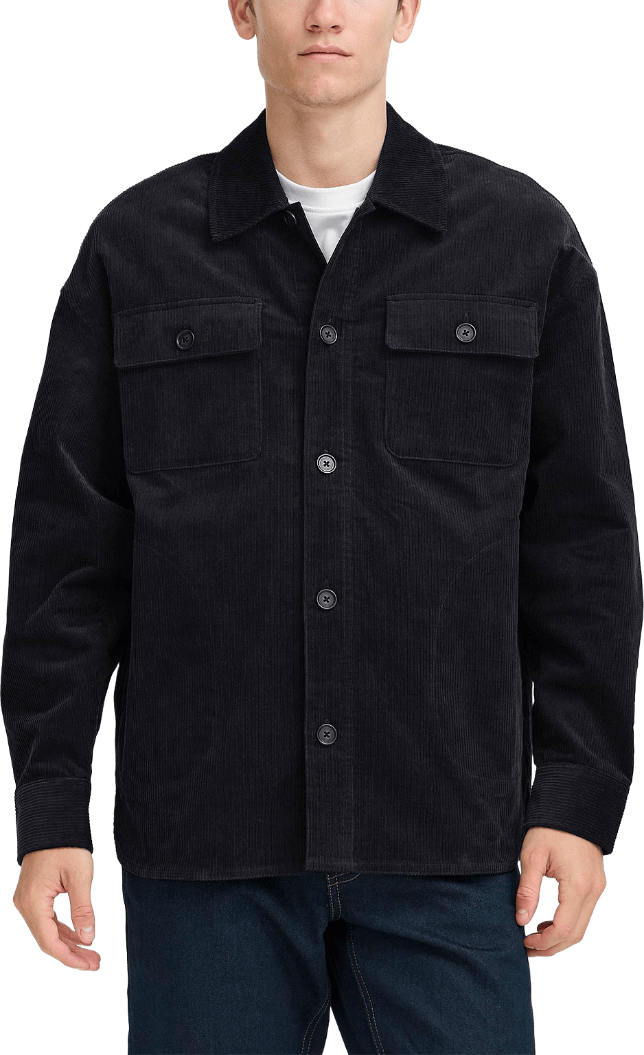 Cfmyles Corduroy Overshirt, från Casual Friday, i färgen Dark Navy.