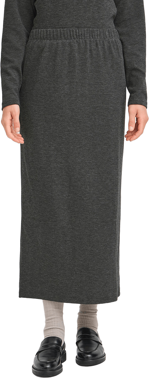 Frjadi Skirt, från Fransa, i färgen Gray Pinstripe Melange.