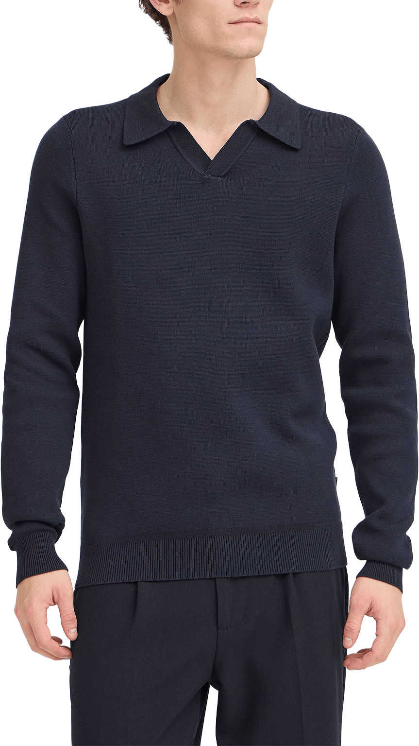 DAHL 0231 Milano Polo Knit, från Casual Friday, i färgen Dark Navy.