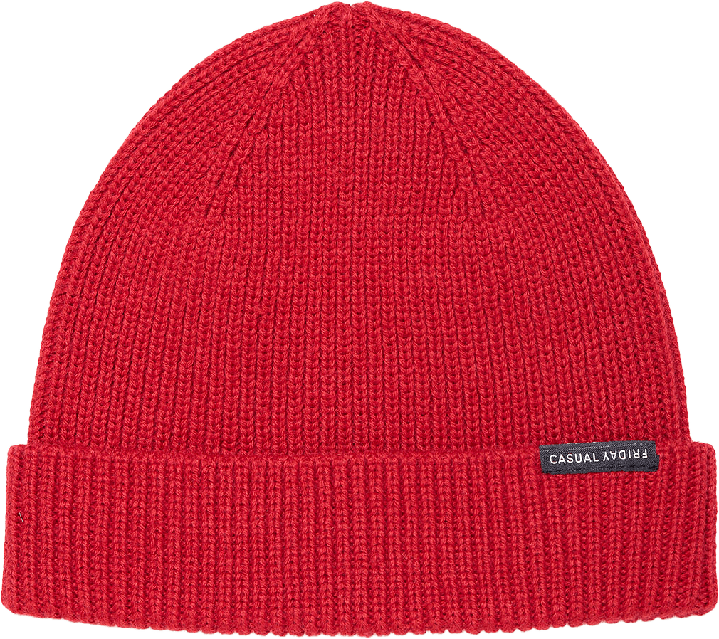Cfalkin Rib Beanie, från Casual Friday, i färgen Ribbon Red.
