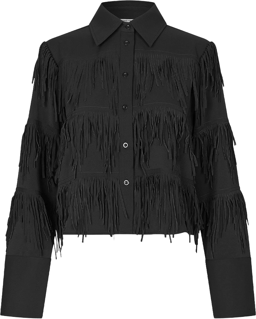 Dancing Cropped Shirt, från Second Female, i färgen Black.