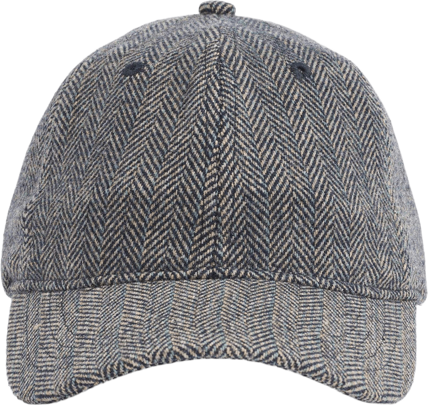 ALLAN Herringbone Dad Cap, från Upfront, i färgen Dk Grey.