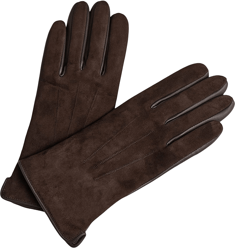 CariannaMBG Glove Suede Gloves, från Markberg, i färgen Dark Brown.