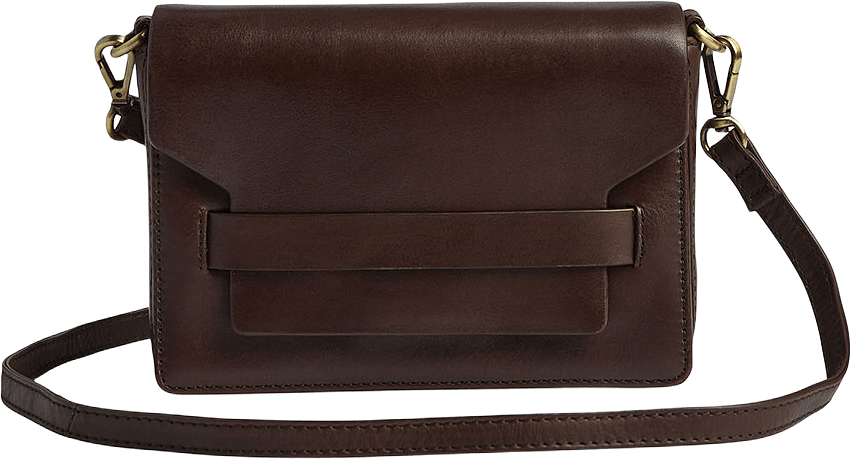 Vanya Crossbody Bag, från Markberg, i färgen Dark Brown W/Br. Gold.