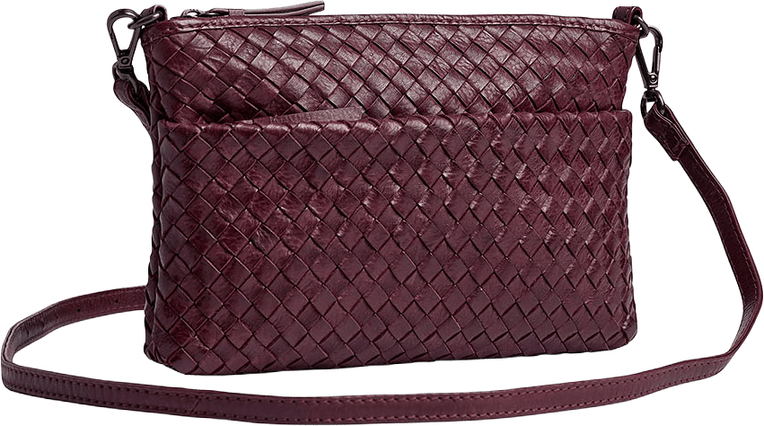 KarimaMBG Weave Bags, från Markberg, i färgen Burgundy.