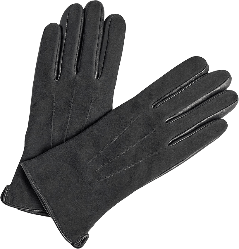 CariannaMBG Glove Suede Gloves, från Markberg, i färgen Black.