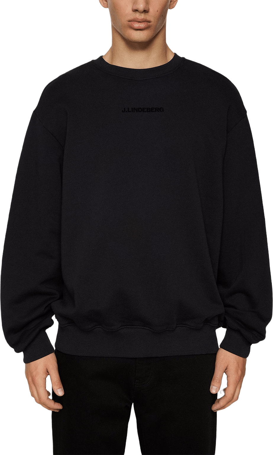 Callan Crew Neck, från J.Lindeberg, i färgen Black.