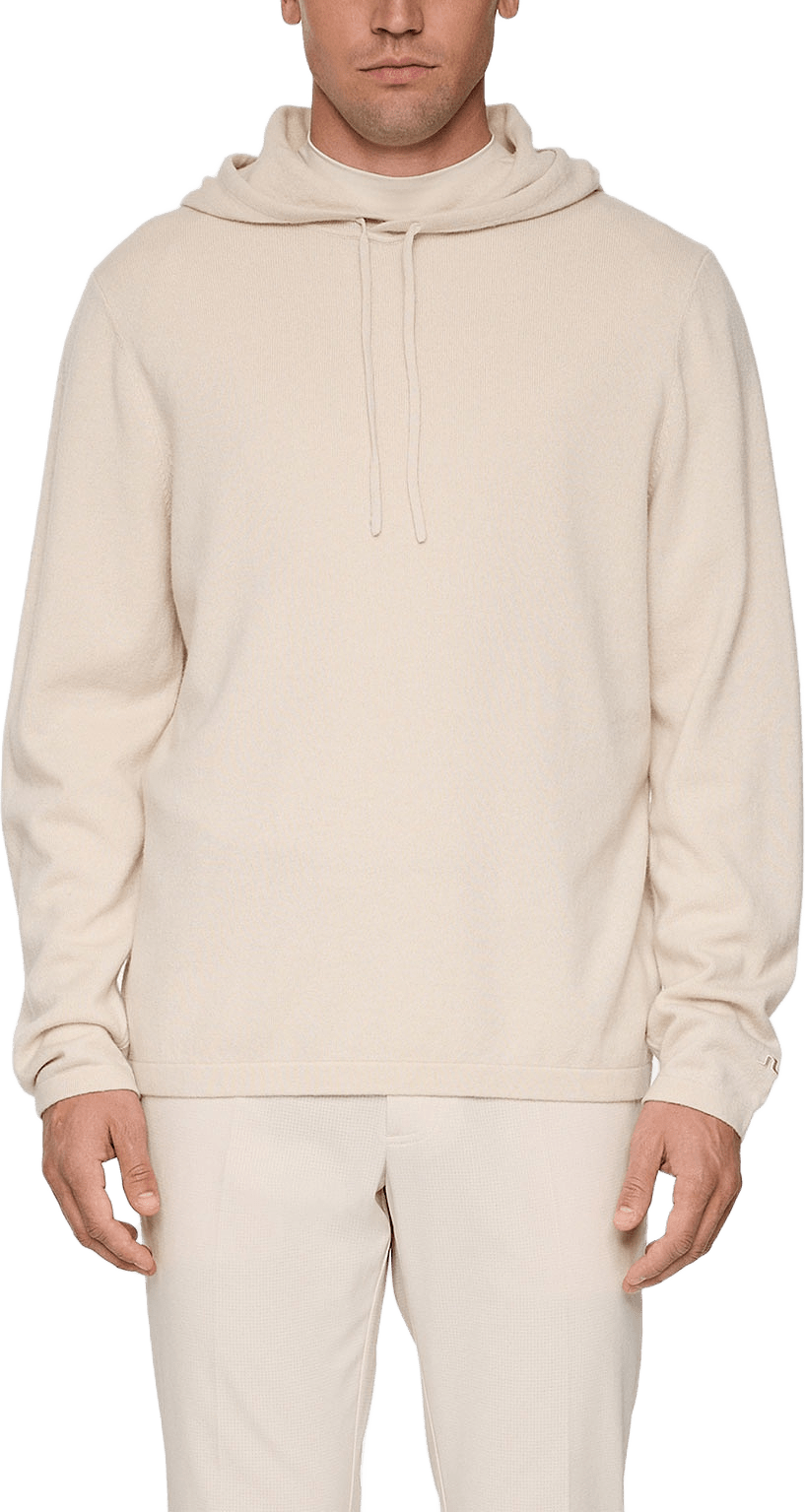 Kolton Cashmere Hoodie, från J.Lindeberg, i färgen Moonbeam.