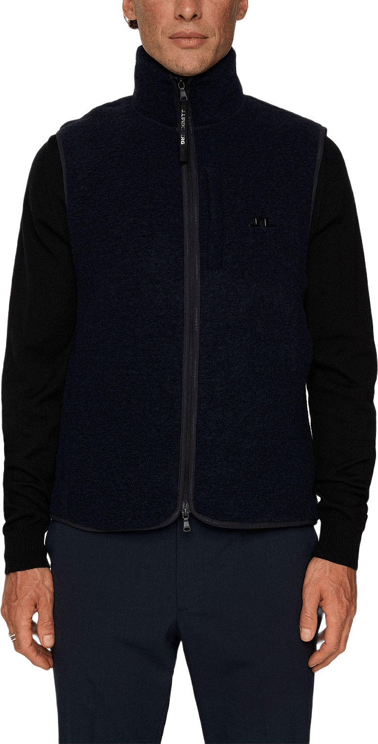 Duncan Wool Fleece Vest, från J.Lindeberg, i färgen Jl Navy.