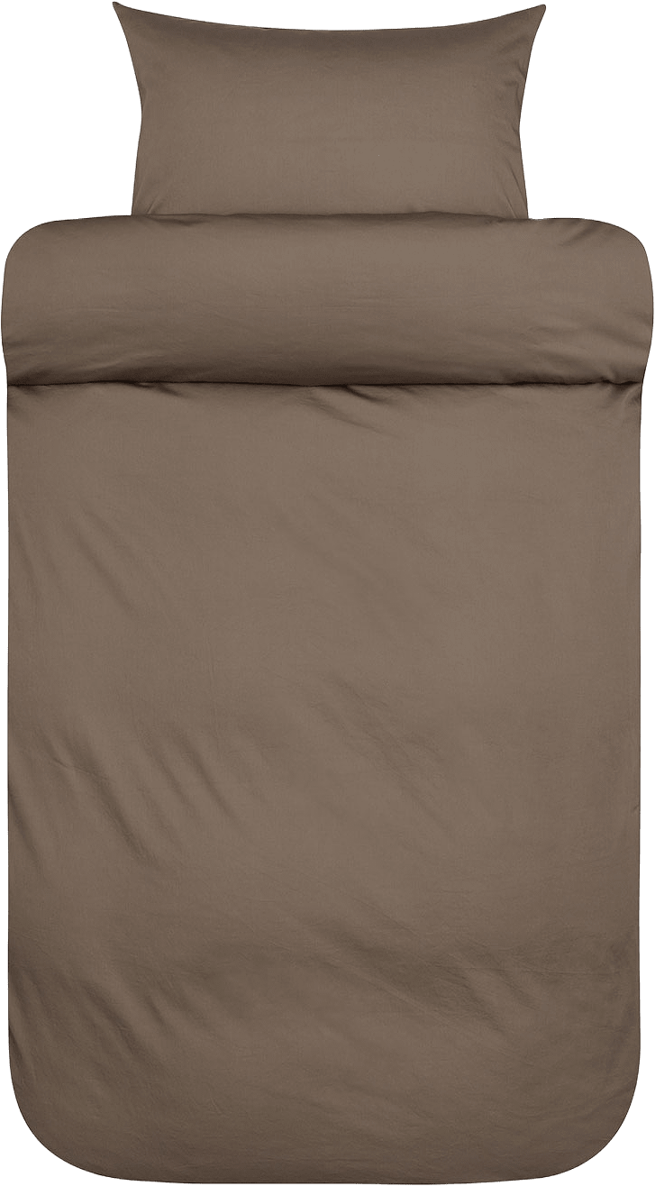 Harmoni satin bäddset 220x220 cm, från Høie of Scandinavia, i färgen Valnöt.