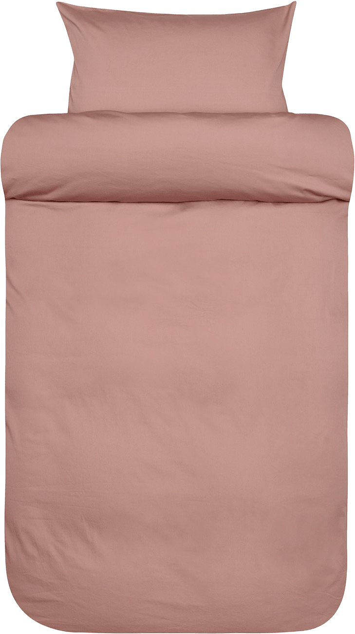 Harmoni satin bäddset 150x210 cm, från Høie of Scandinavia, i färgen Varm Rosa.