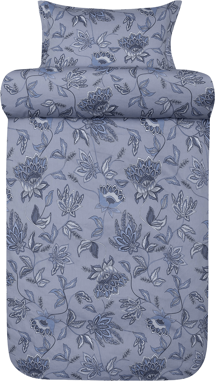 Mille satin bäddset 150x210 cm, från Høie of Scandinavia, i färgen Denim Blå.
