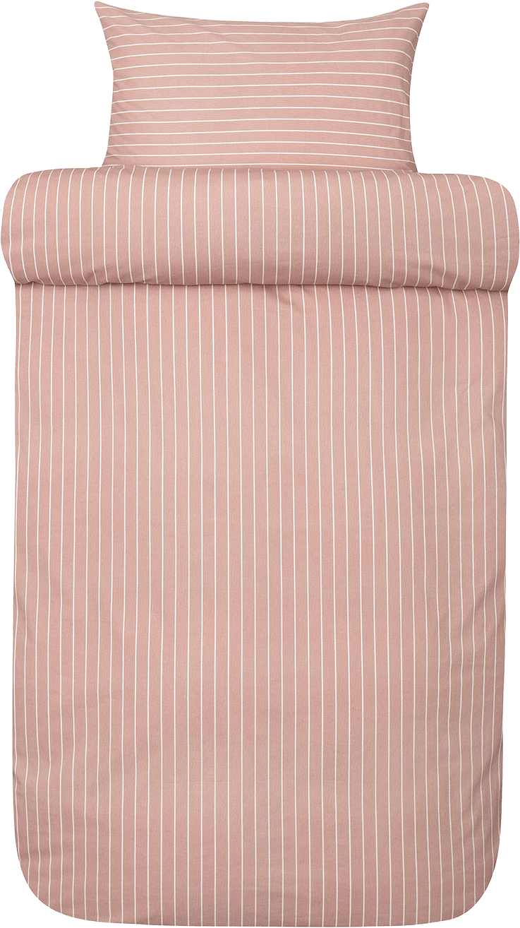 Pia bomull bäddset 150x210 cm, från Høie of Scandinavia, i färgen Varm Rosa.