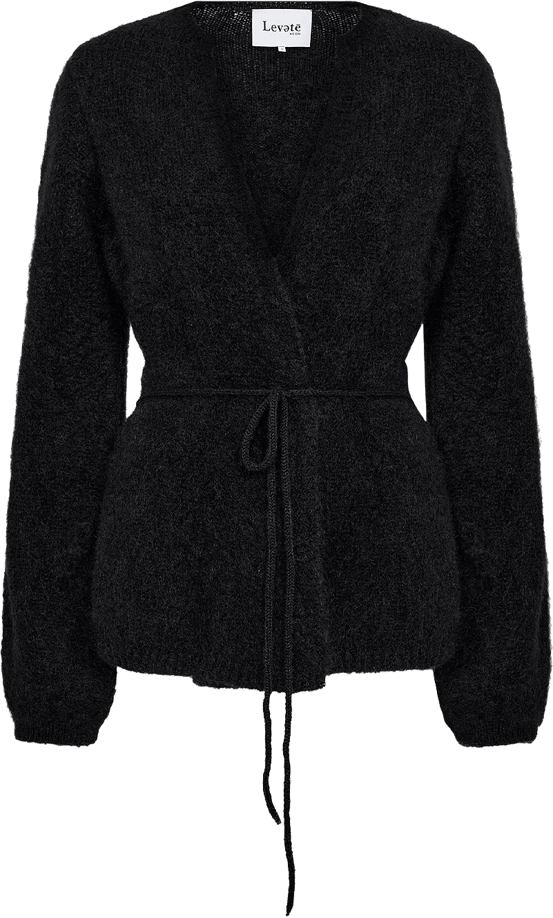 Lr-noreen 7 cardigan, från Leveté Room, i färgen Black.