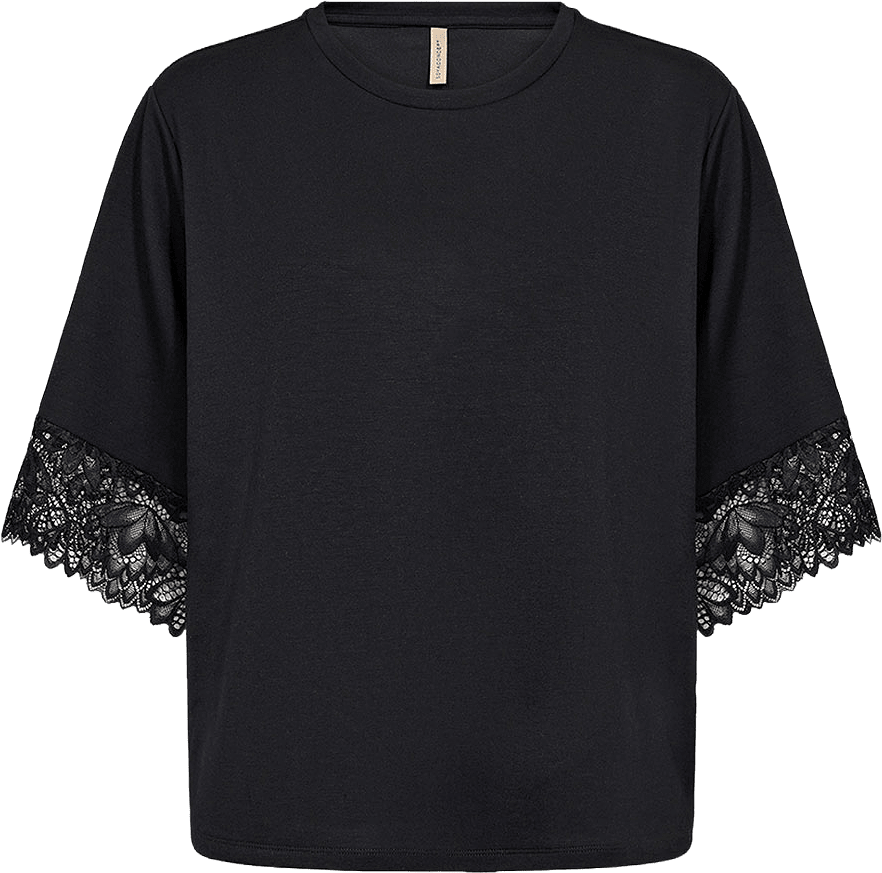 Soyaconcept Sc-Banu 266 T-Shirt, från Soyaconcept, i färgen Black.