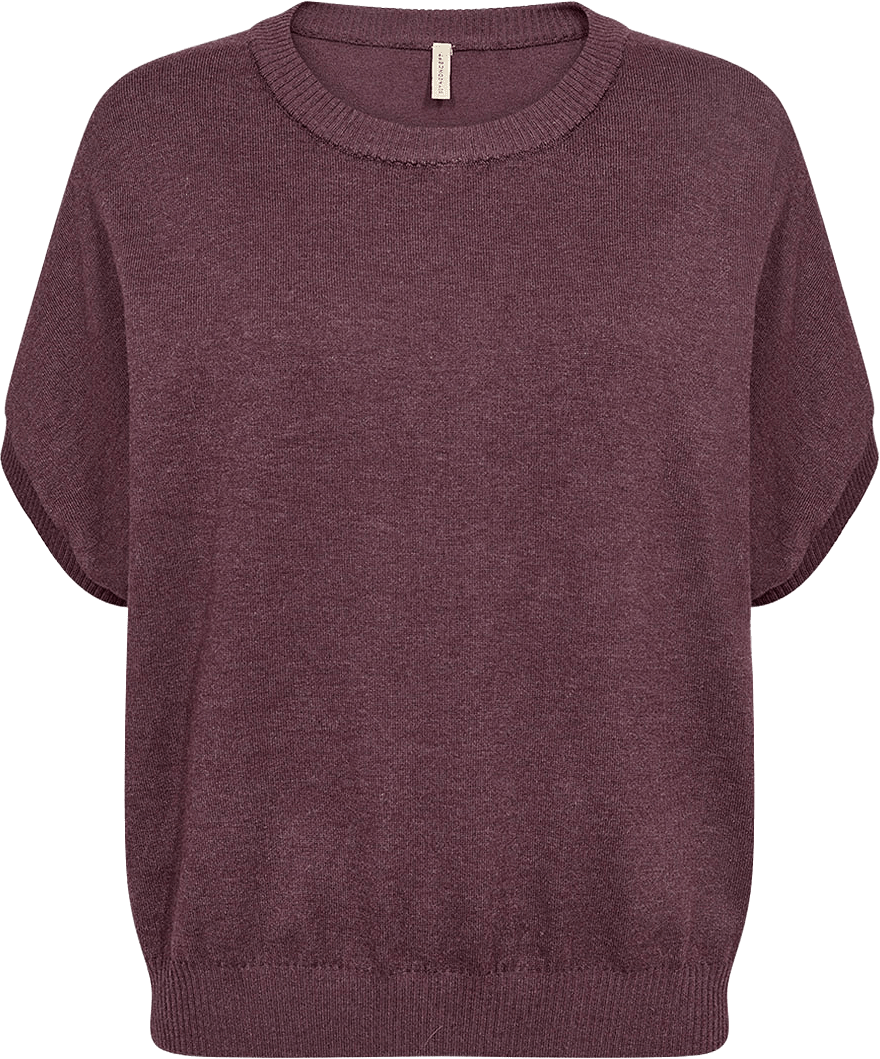 Soyaconcept Sc-Dollie 807 Pullover, från Soyaconcept, i färgen Plum Perfect Melange.