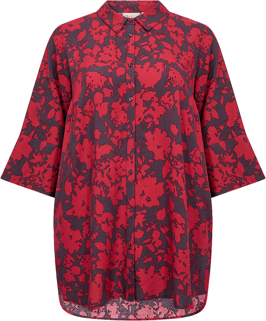 WA-SAPHINA 2 BLOUSE, från Wasabi Concept, i färgen Chili Pepper Combi.