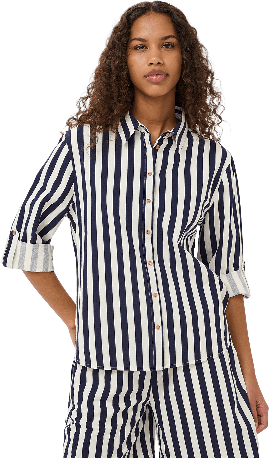 Zalinda SZ Shirt, från Saint Tropez, i färgen Eclipse Ice Stripe.