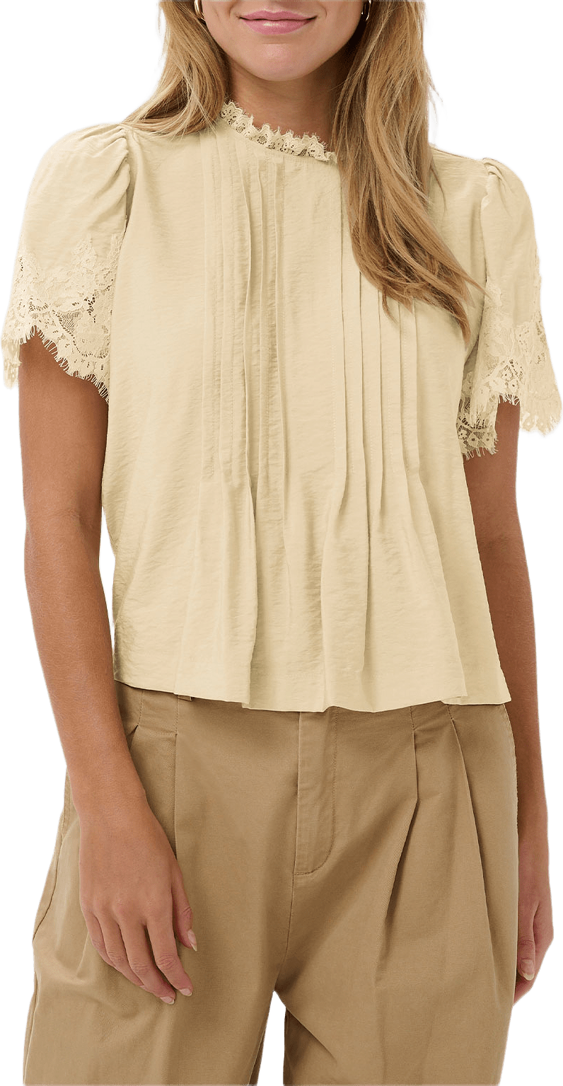 PrudenceSZ Blouse, från Saint Tropez, i färgen Brown Rice.