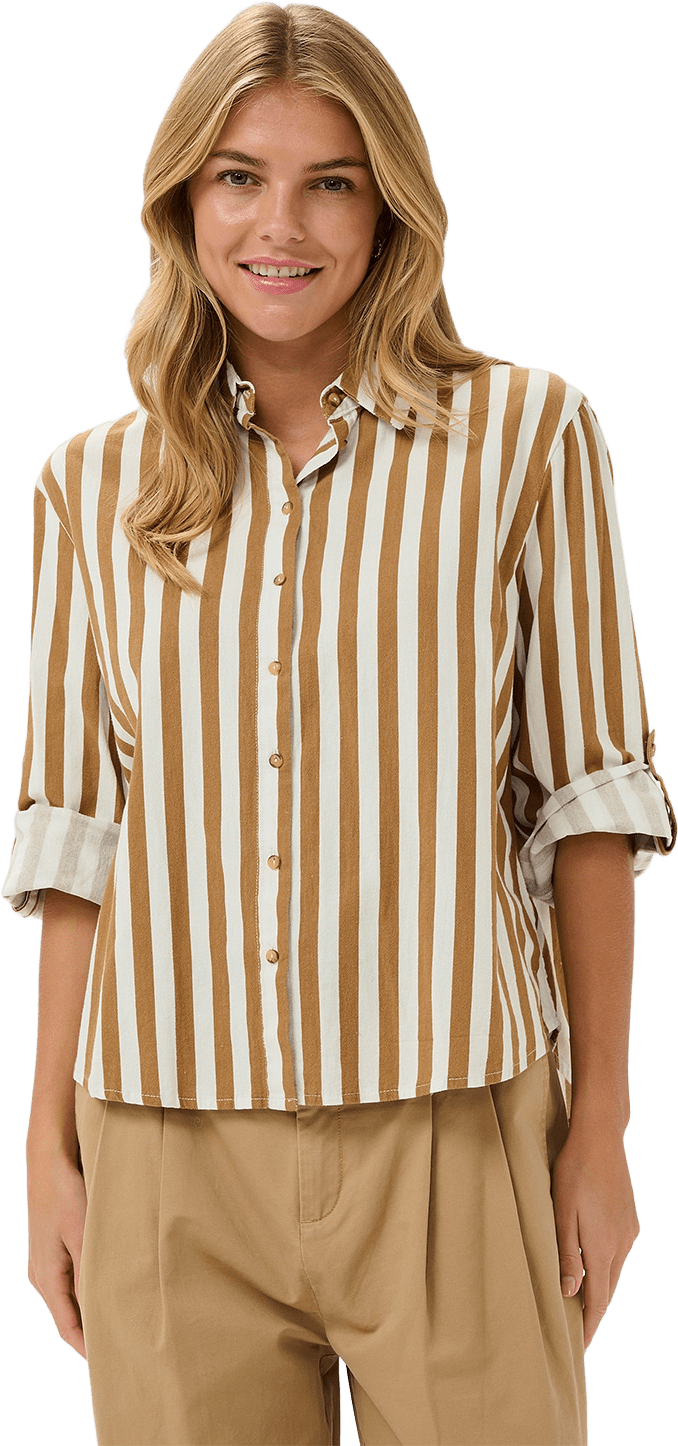 Zalinda SZ Shirt, från Saint Tropez, i färgen Tiger's Eye Ice Stripe.