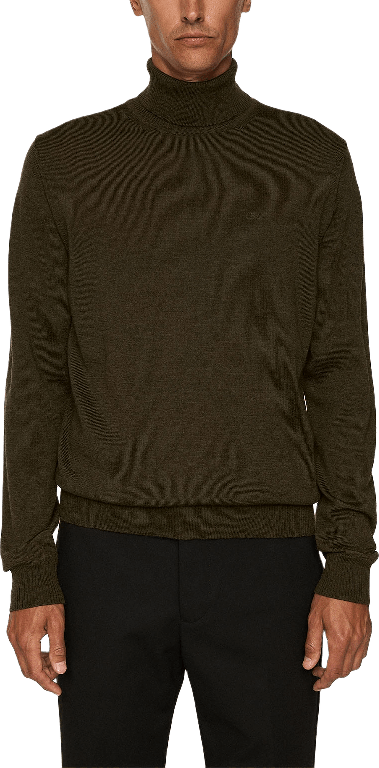Kaden Merino Turtle Neck, från J.Lindeberg, i färgen Forest Green Melange.