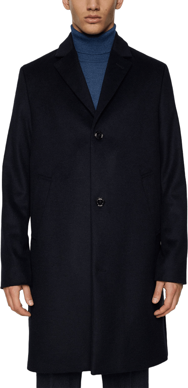 August Melton Cashmere Coat, från J.Lindeberg, i färgen Jl Navy.