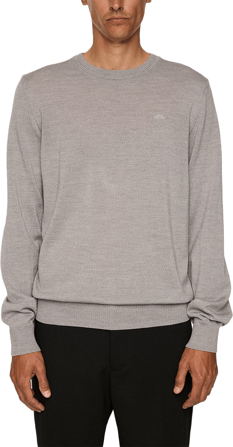 Keane Merino Crew Neck, från J.Lindeberg, i färgen Light Grey Melange.