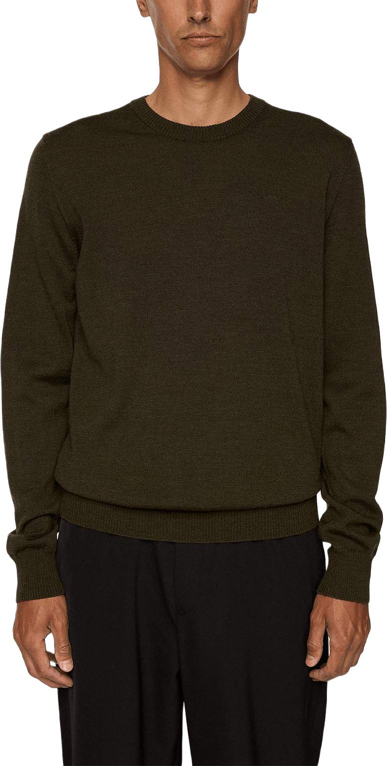 Keane Merino Crew Neck, från J.Lindeberg, i färgen Forest Green Melange.