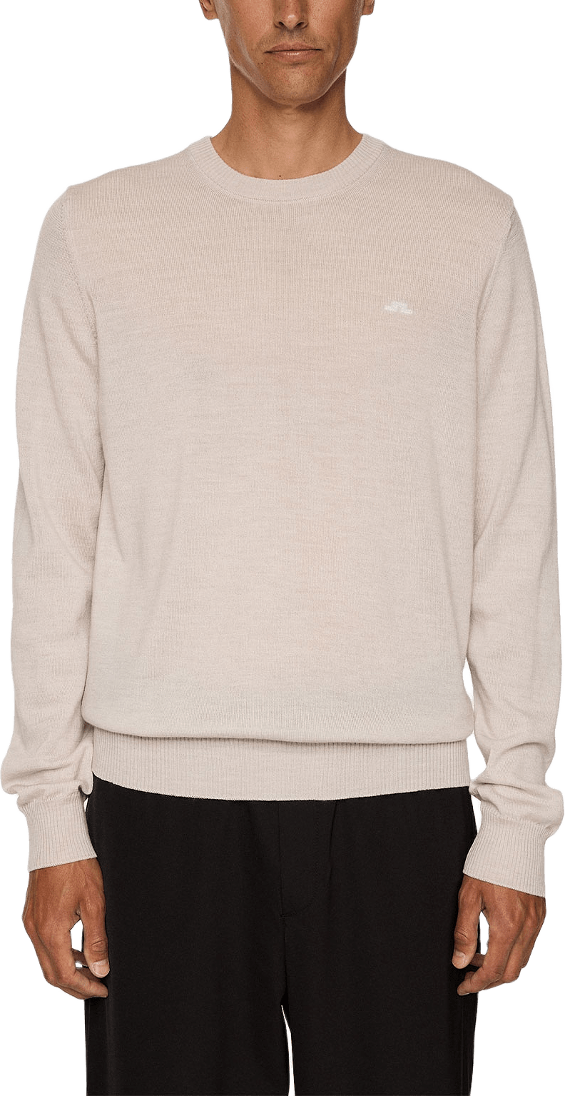 Keane Merino Crew Neck, från J.Lindeberg, i färgen Moonbeam Melange.