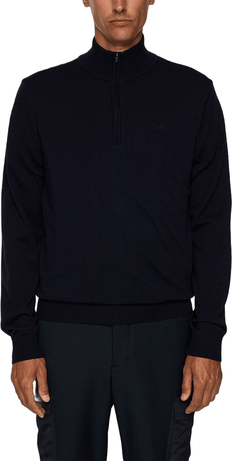 Kiyan Merino Quarter Zip, från J.Lindeberg, i färgen Jl Navy.