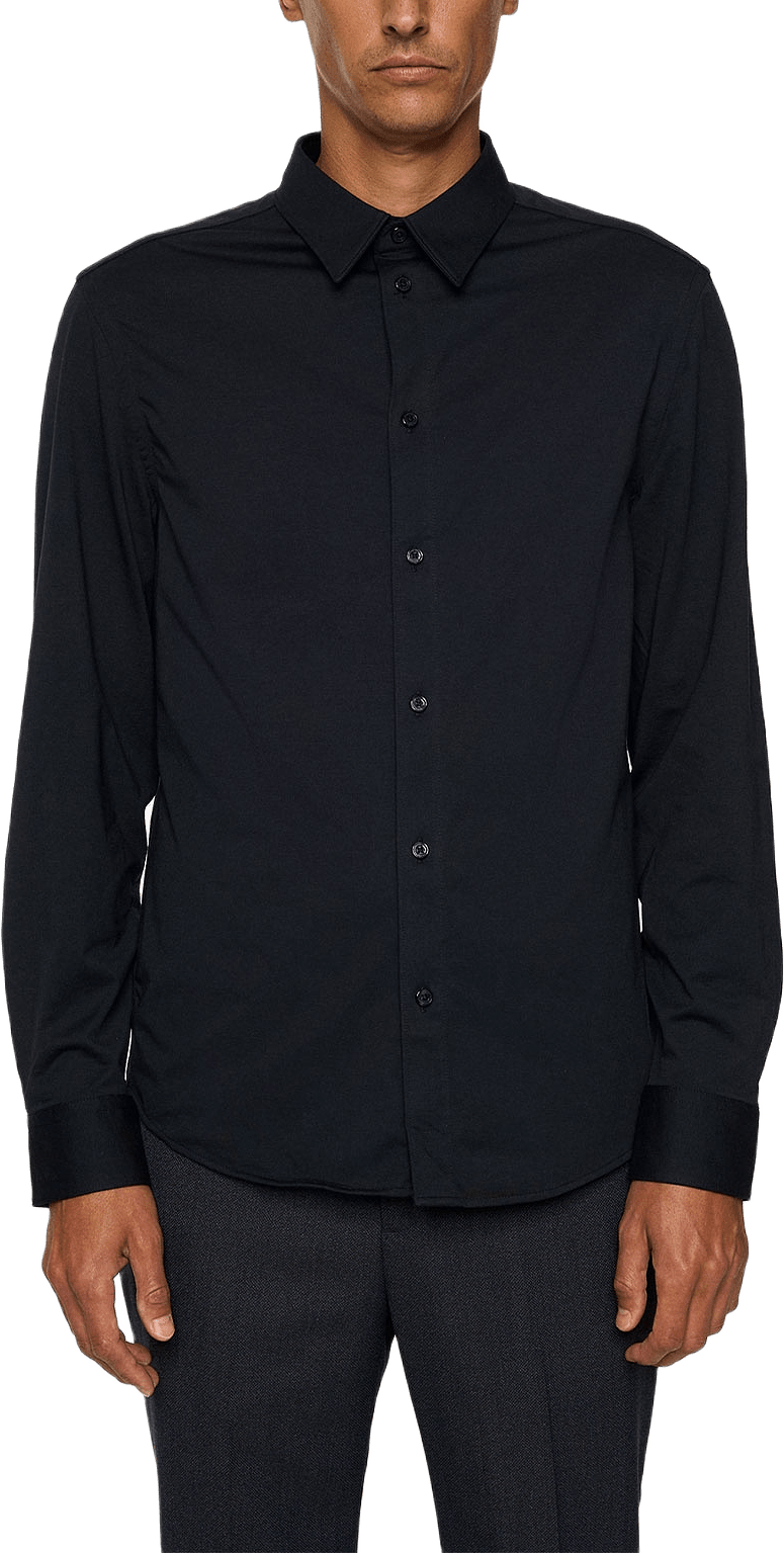 Marlon Interlock Jersey Shirt, från J.Lindeberg, i färgen Jl Navy.