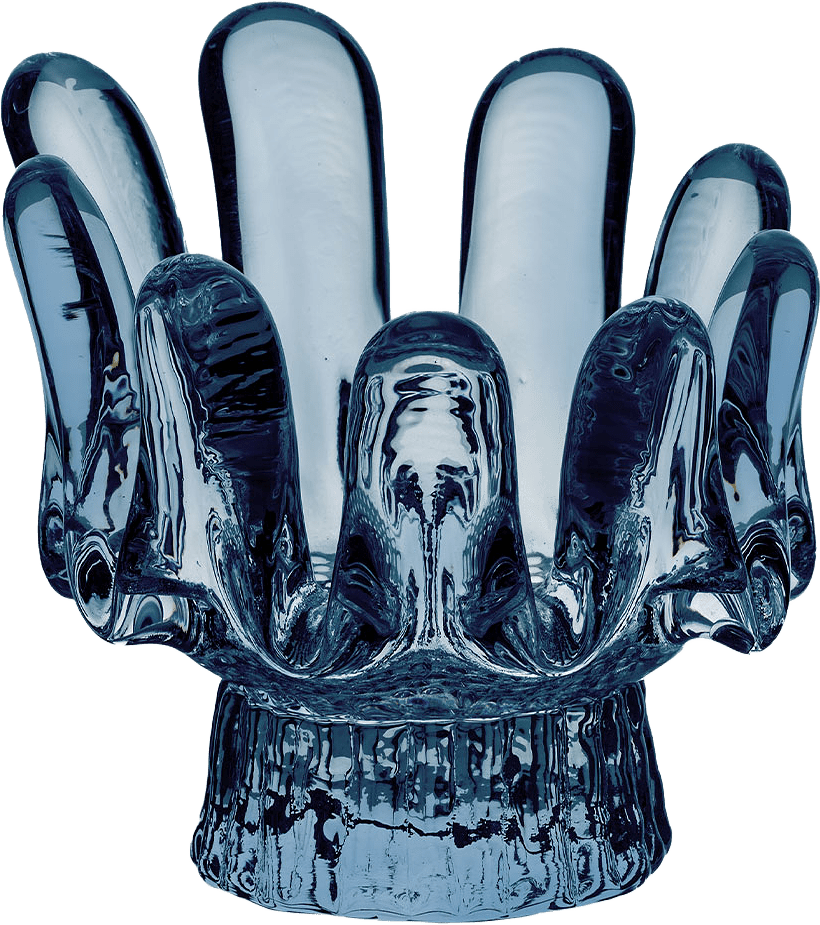 Ljuslykta Sunflower cirkulär 92 mm, från Kosta Boda, i färgen Cirkulär.