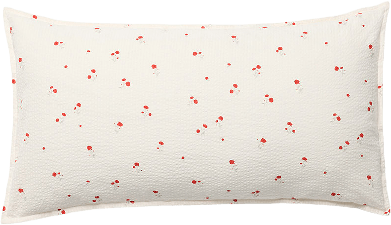 Poppy Seersucker Pillowcase 50x90 cm, från Garbo&Friends, i färgen Poppy.