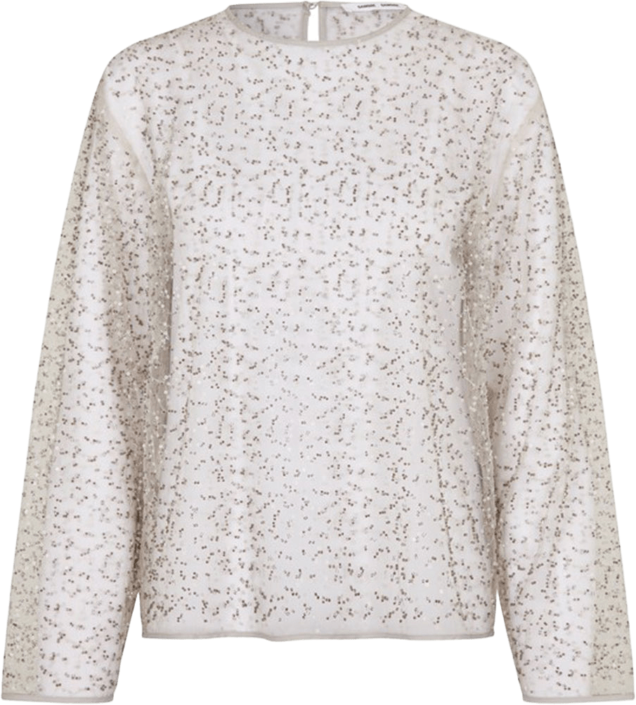 Samally Blouse 15264, från SAMSOE SAMSOE, i färgen Pumice Stone.