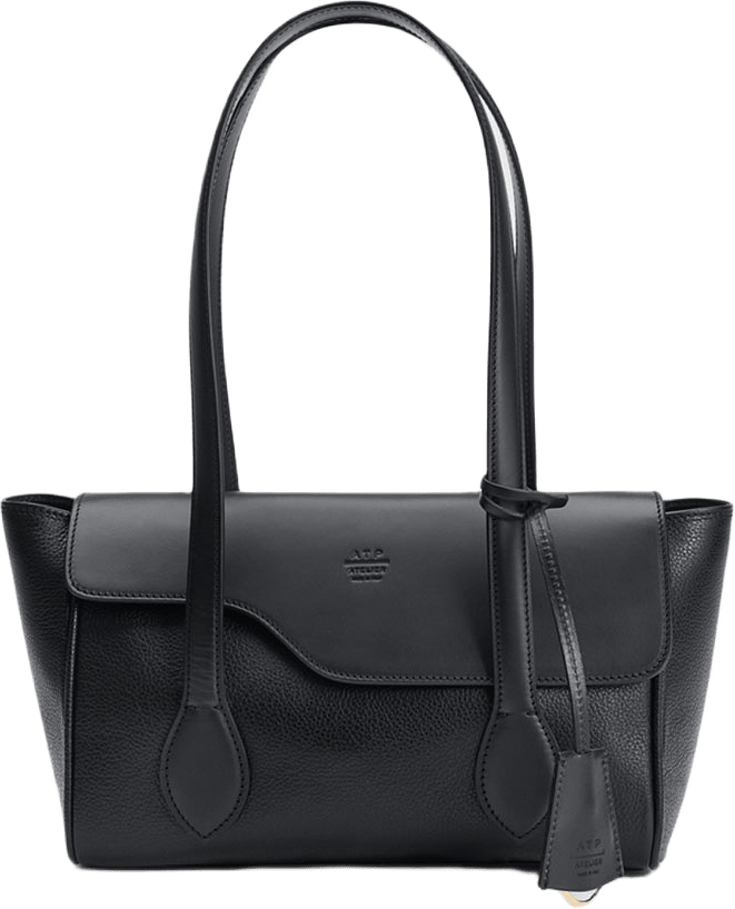 Eira Black Grained Calf/Vacchetta, från ATP Atelier, i färgen Black.