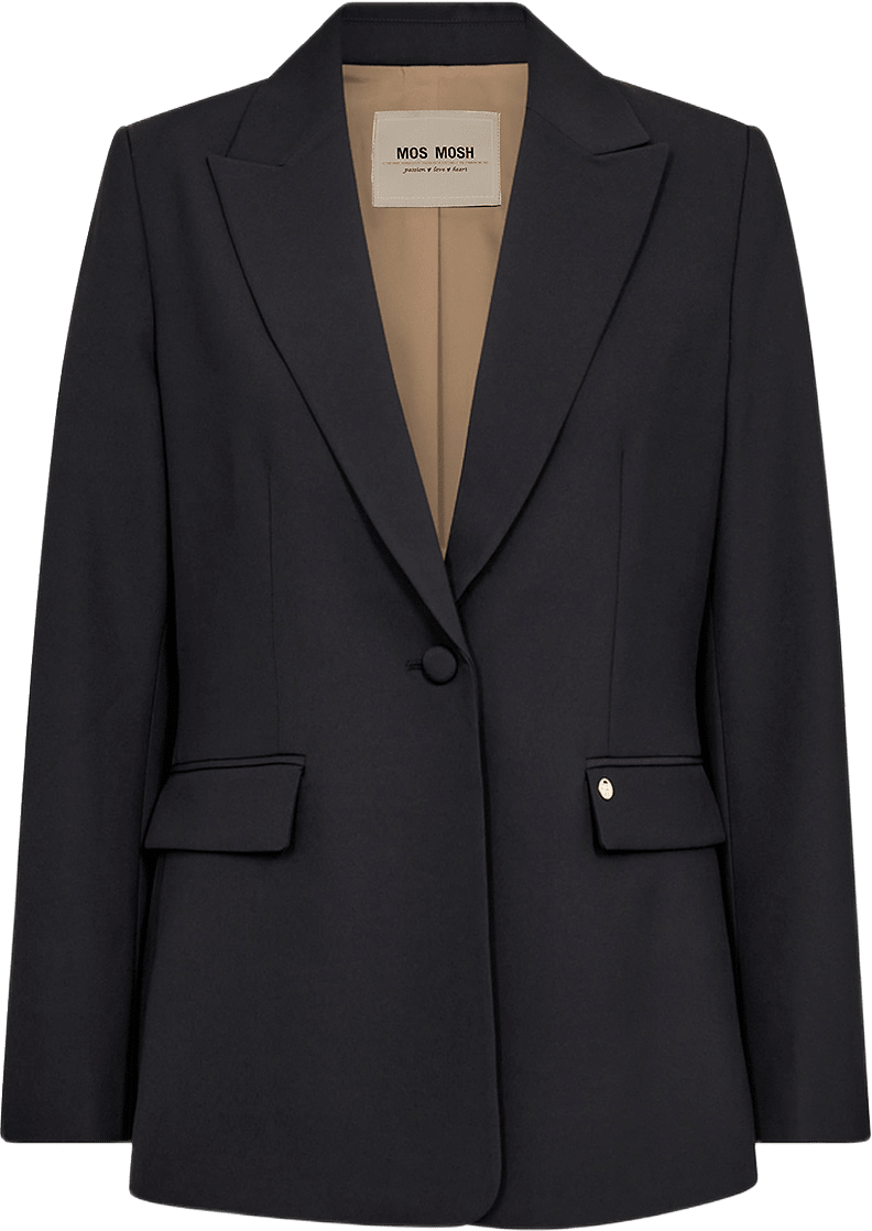 Leonora Miley Blazer, från Mos Mosh, i färgen Black.